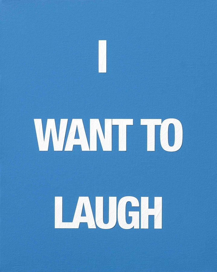 I WANT TO LAUGH, 2009 Acrylic on canvas 50 x 40 cm